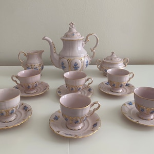 Full vintage porcelain coffee set
