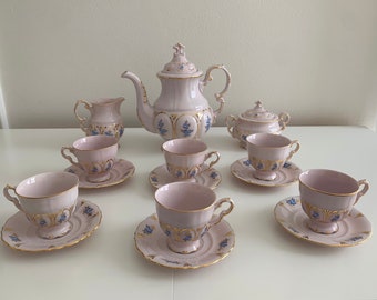 Set da caffè completo in porcellana vintage