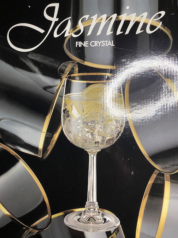 Saxony Crystal From Germany Jasmine Fine Crystal Set of Six