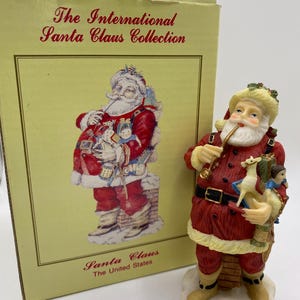 The International Santa Claus Collection Santa Claus The United States Santa Figurine with Original Box