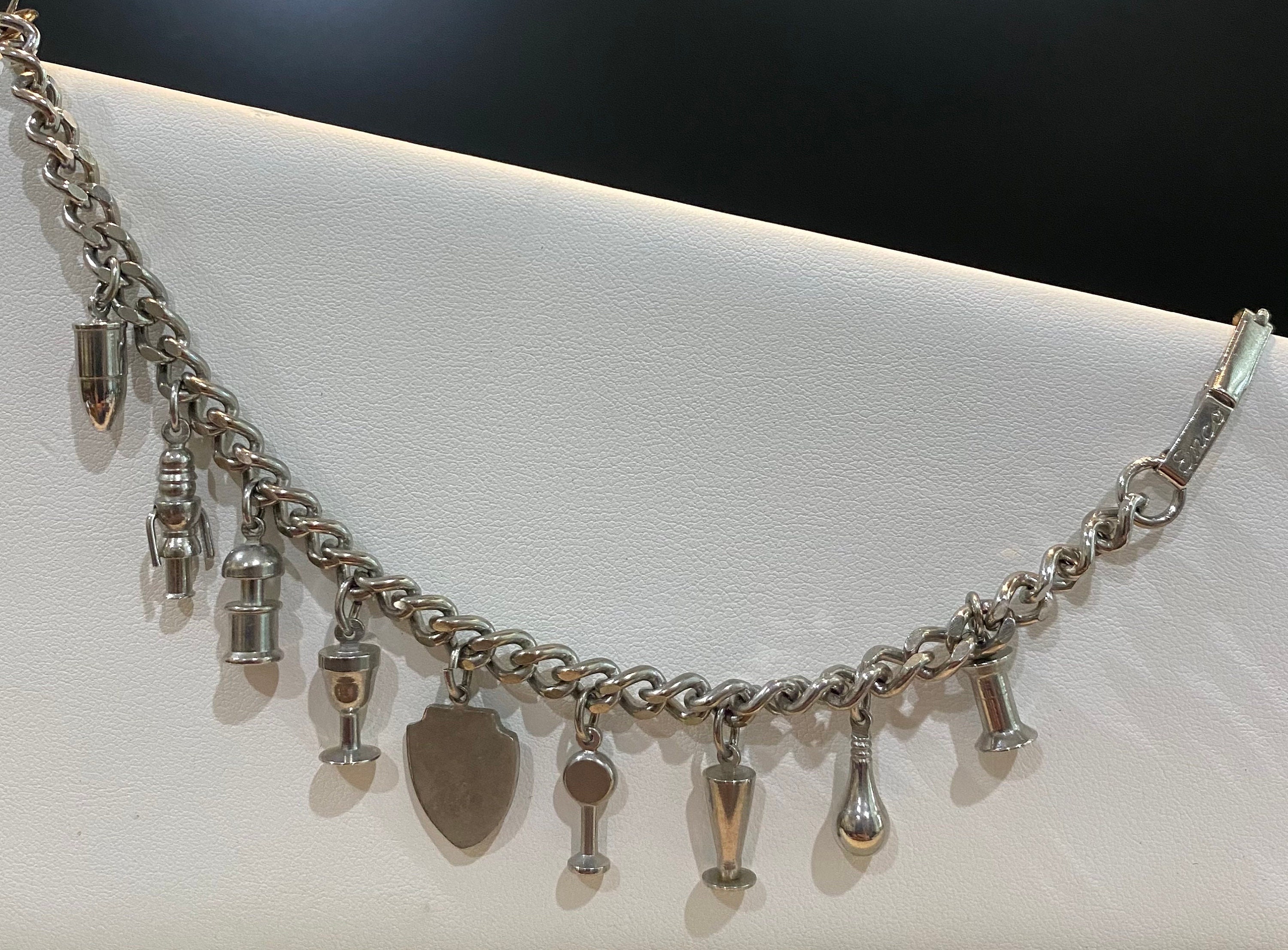 New York City Charm Bracelet Mid Century Signed ENCO Etsy