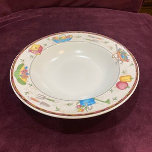 Country Garden by Mikasa Intaglio Soup Bowl Retired Pattern