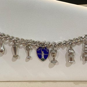 New York City Charm Bracelet Mid Century Signed ENCO