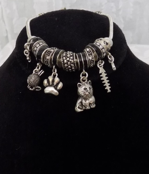 Cat Lover Charm Bracelet