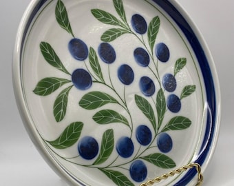 Vintage Dansk Berries Hand Painted Dinner Plates Set of 4 - Etsy