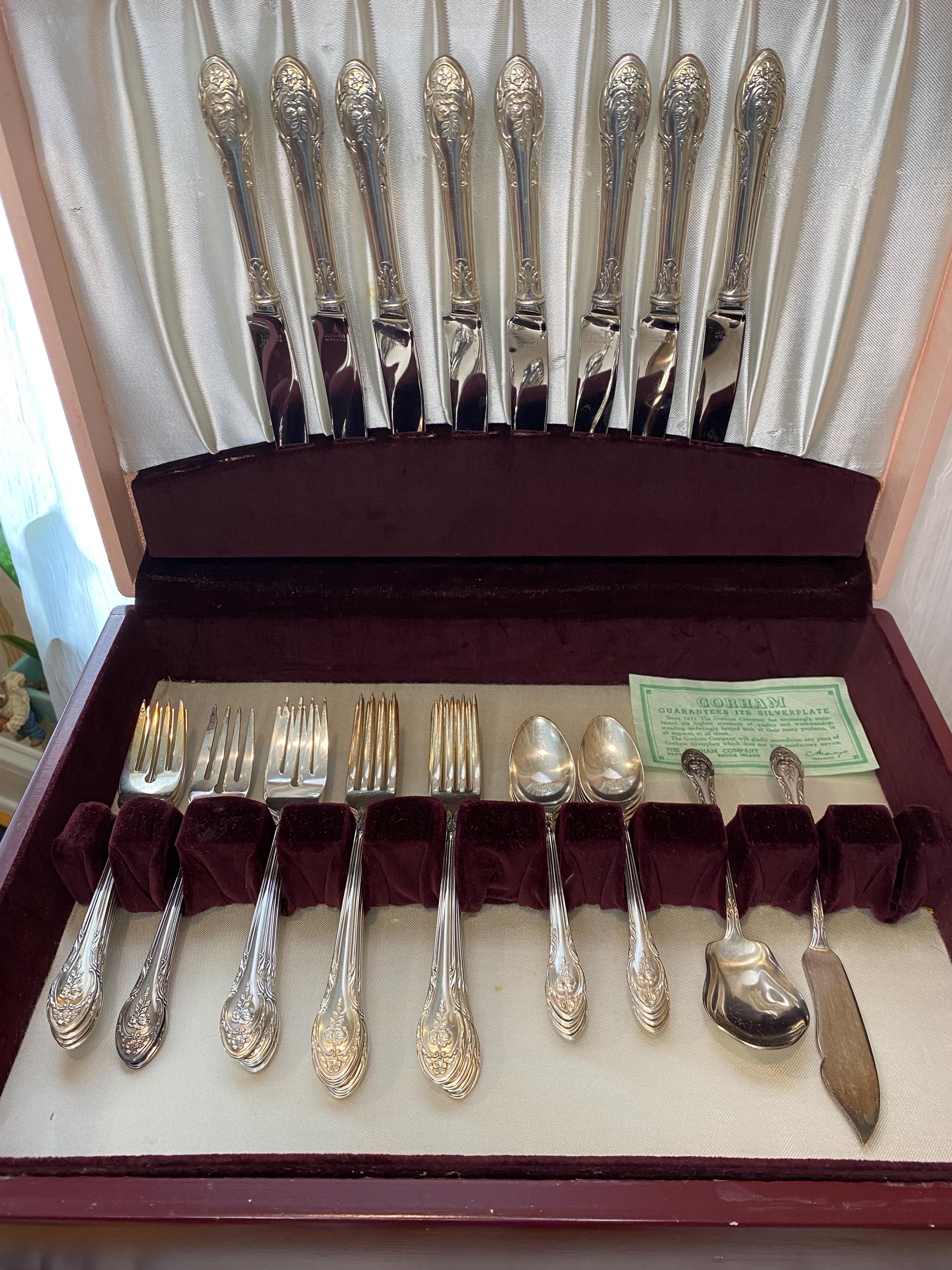 Rosemont Silverplate by Gorham Silver 36 Silverware Pieces With