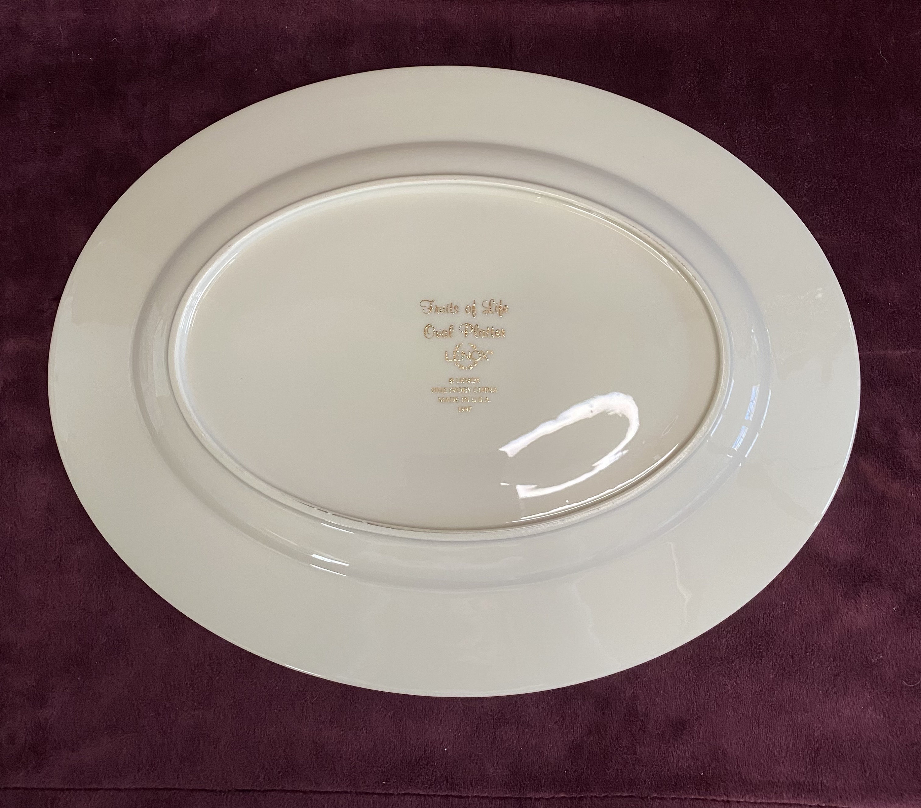 Vintage Lenox Fruits of Life Oval Platter With Original Box - Etsy