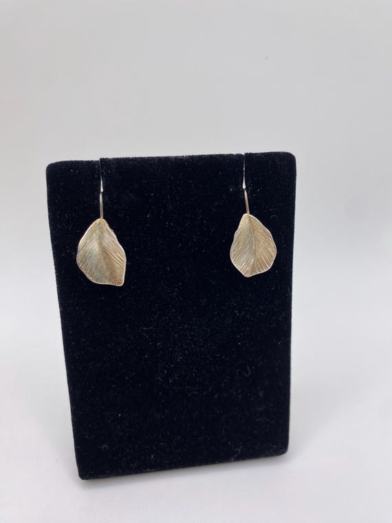 Sterling Silver Pierced Dangling Leaf Earrings by… - image 3