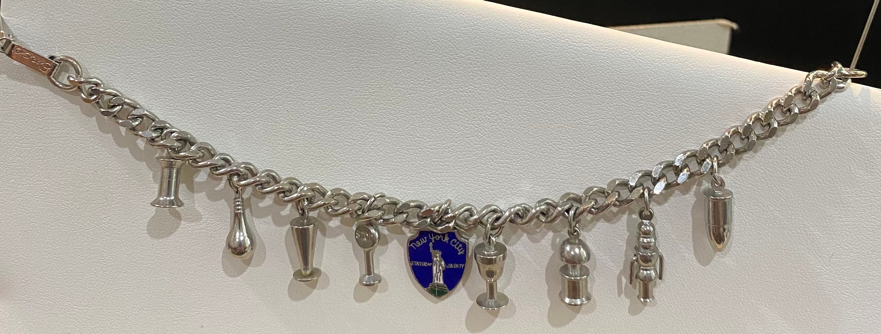 New York City Charm Bracelet Mid Century Signed ENCO Etsy