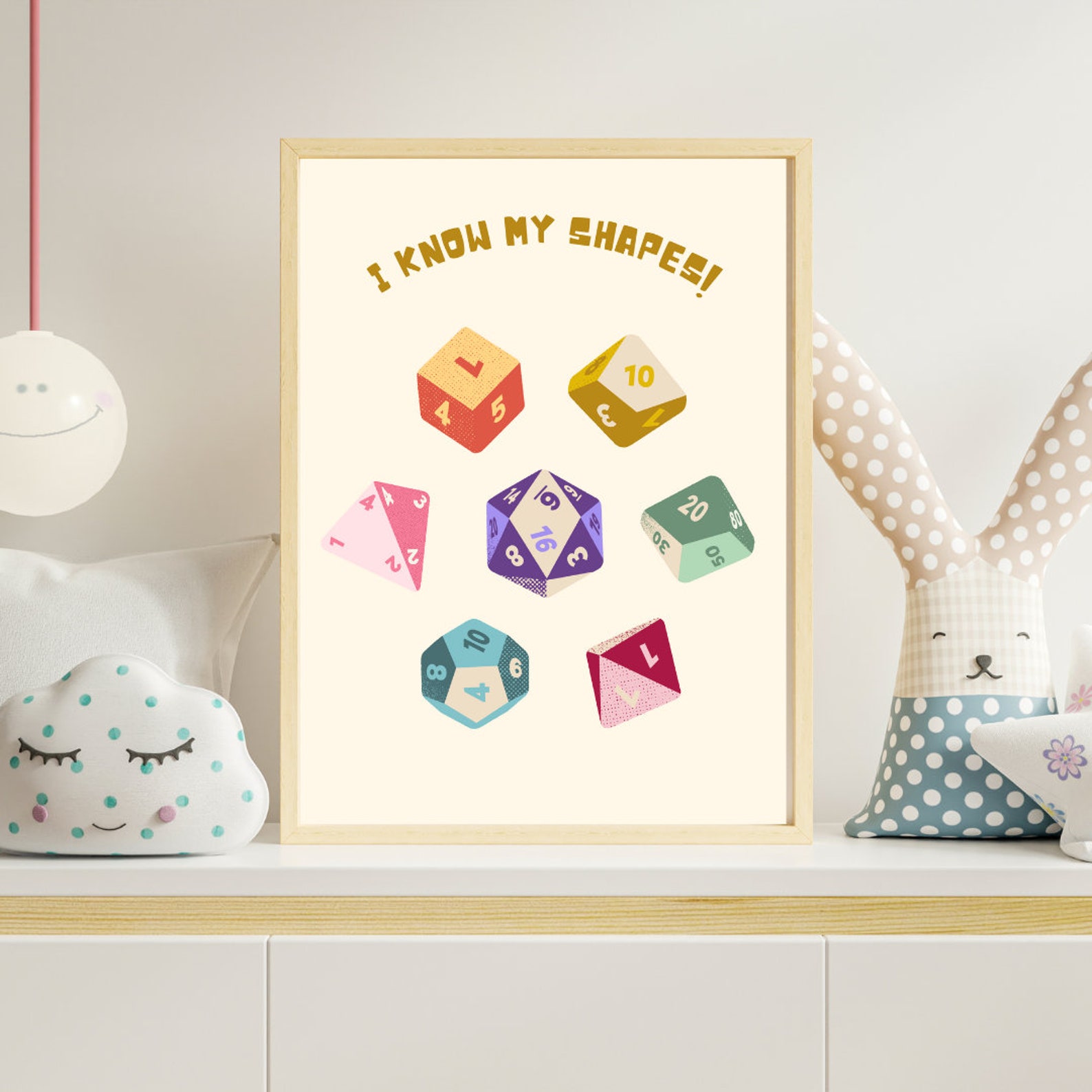 Dnd Rectangle Dnd Shapes Poster: Playroom School Decor (digital Download) - Etsy