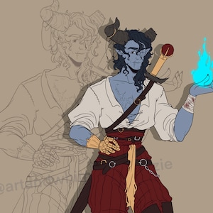 Full Color Custom DnD Character Design/Fantasy TTRPG/RPG Digital Illustration/Cartoon Commission/Custom Character Design