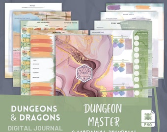 Aquarell DnD 5e Feldzug für Dungeon Masters (Digital)