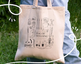 Bag of Holding Tote Bag/Inspired by the DnD Bag of Holding/ D&D gifts for DM or players/ Canva Tote