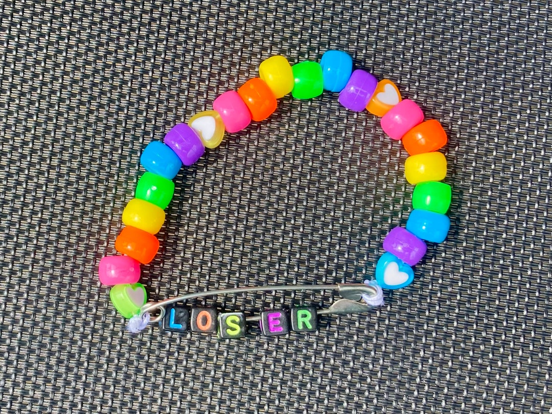 Loser Safety Pin Kandi Single 2000s Nostalgia Punk Y2K Etsy