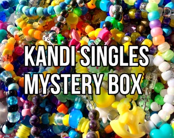 Mystery Kandi Single Starter Kit | Rave Mystery Box | Kandi Cuff Star Bracelet | Scene | Festival | PLUR | Scenecore | Rave EDM| X Base