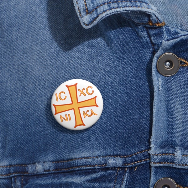 Orthodox Cross Pin Buttons IC XC NIKA Jesus Christ Wins