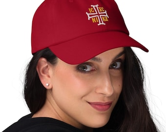 Orthodox Christian Embroidered Dad hat Baseball cap ICXCNIKA Jesus Christ Wins