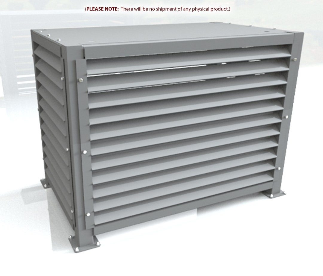 Outside Guard Digital Plan : DIY Ground-mounted Air Conditioner Outdoor Guard ...