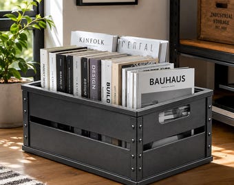 Industrial Stackable Storage Box Build Plans with Build Manual | Sheet Metal Fabrication Project | DXF Files | Welding Plans