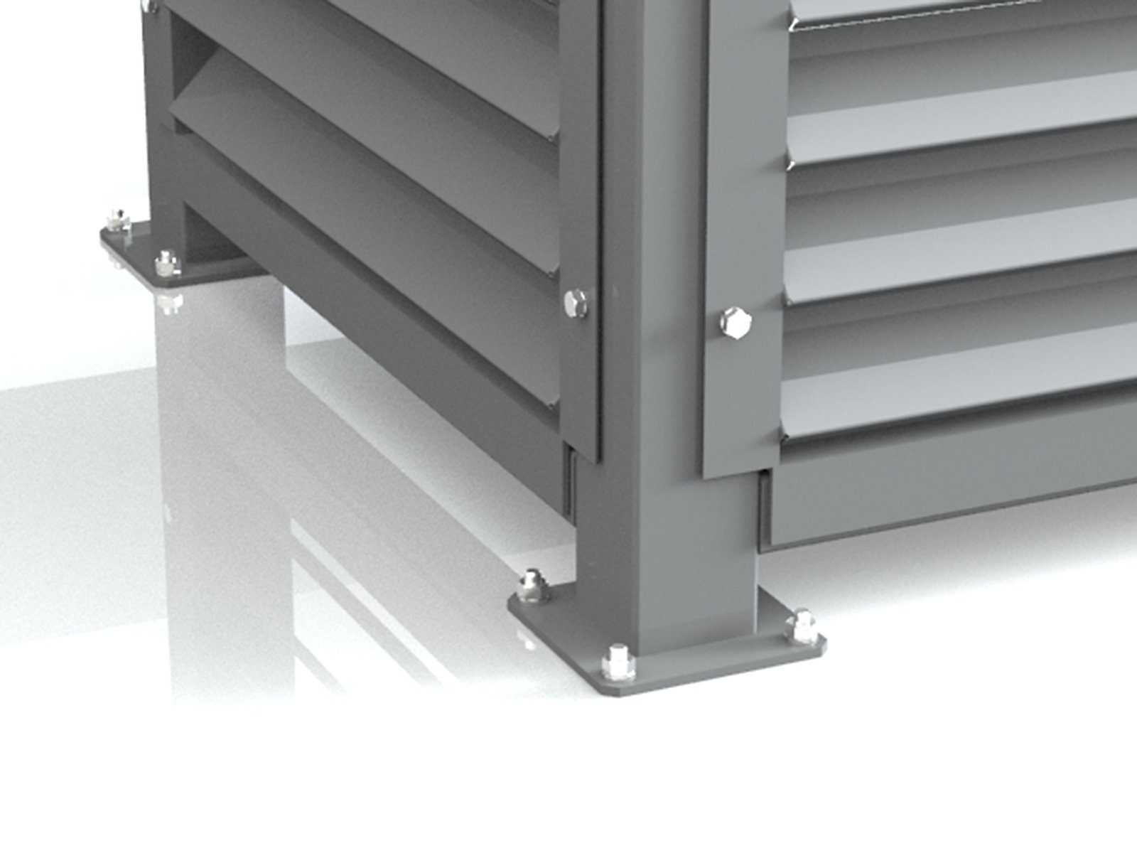 Outside Guard Digital Plan : DIY Ground-mounted Air Conditioner Outdoor Guard ...
