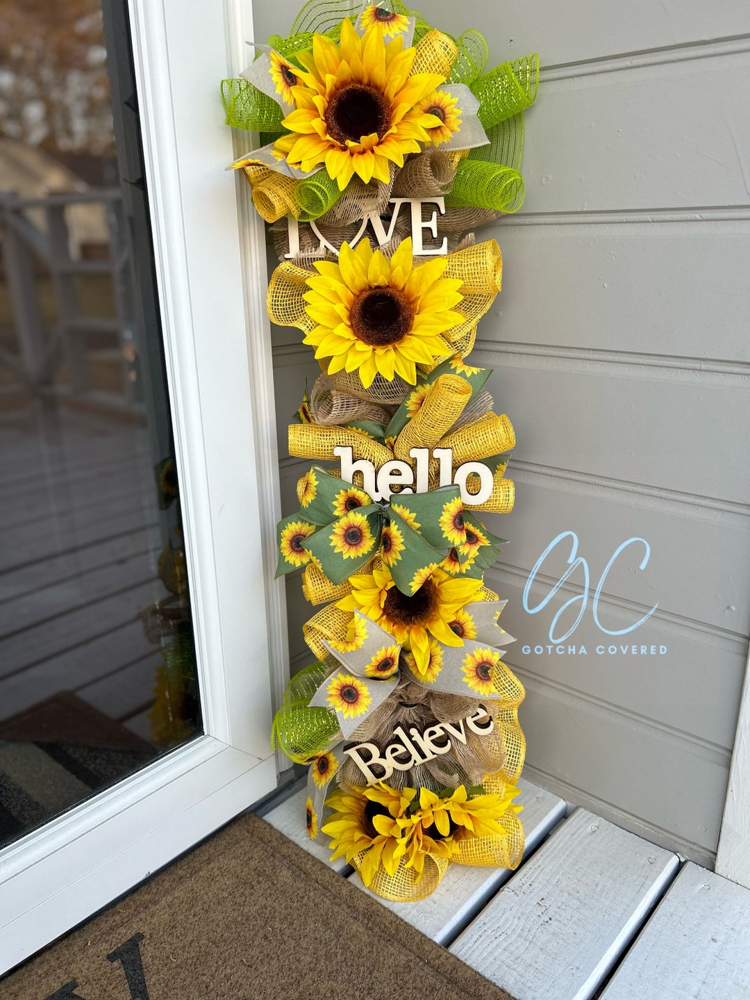 Yardstick Swag Wreath Etsy