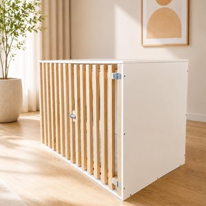 Solid Beech Dog House | Heavy Duty Indoor Puppy Kennel | Luxury Pet Furniture | image 4