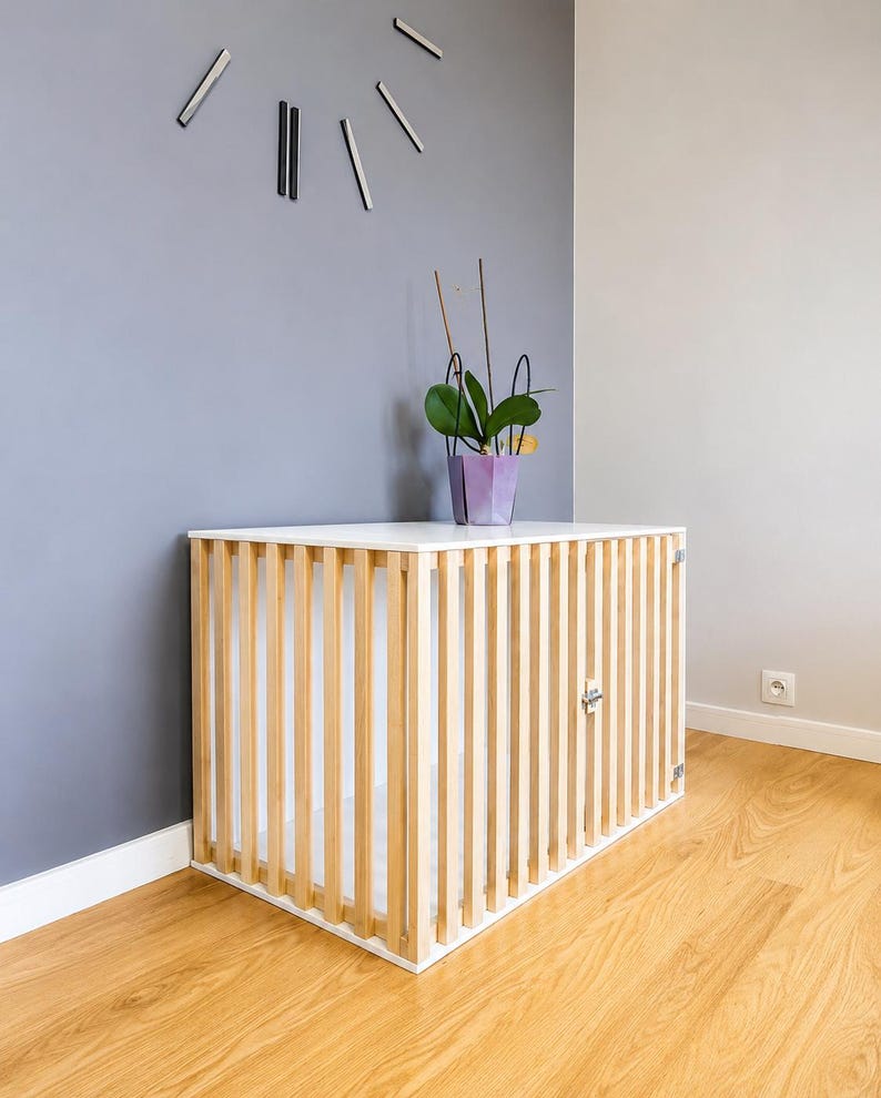 Solid Beech Dog House | Heavy Duty Indoor Puppy Kennel | Luxury Pet Furniture | image 9