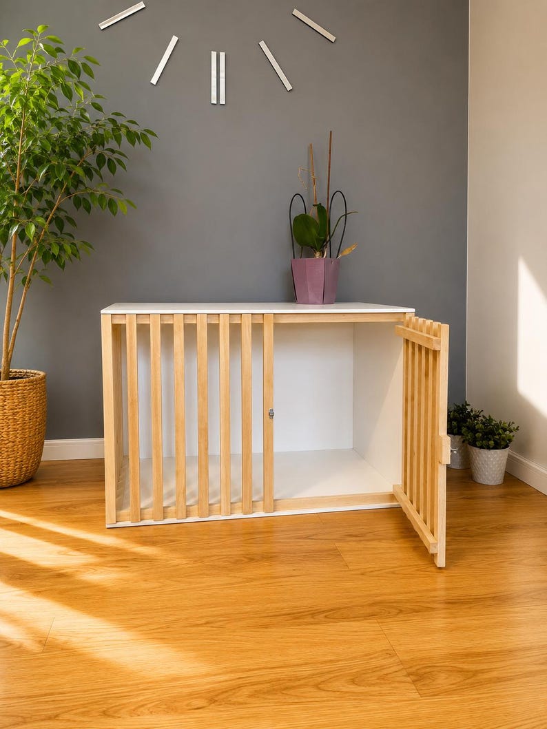 Solid Beech Dog House | Heavy Duty Indoor Puppy Kennel | Luxury Pet Furniture | image 3