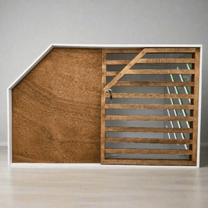 Luxury Dog Accommodations - Sleek Dog Cage Modern House for Dogs - Stylish Dog Cage and Bed Combo in Various Sizes XS to XL