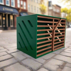 Handmade Plywood Dog House with Sliding Plexiglass Door