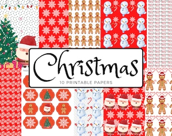Christmas Buddies - Christmas Printable Paper Pack