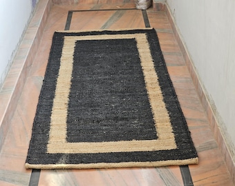Hemp Jute Runner Rug, Stair Runner, Kitchen Jute Runner Hallway Runner Rug Jute Runner Hand Loomed Natural Jute Hemp Runner Custom Size