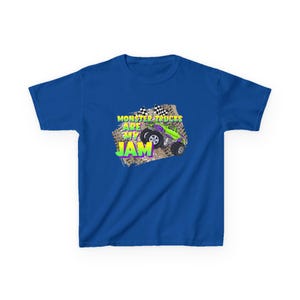 Monster Trucks Are My Jam | Kids Heavy Cotton Tee image 11