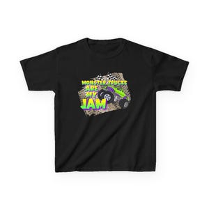 Monster Trucks Are My Jam | Kids Heavy Cotton Tee image 2