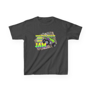 Monster Trucks Are My Jam | Kids Heavy Cotton Tee image 9