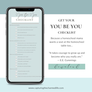 You Be You Checklist for Homeschool Mama