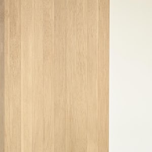 Panneau mural 3D cannelé en chêne : décoration intérieure, superposition de meubles