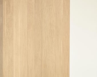 Oak Fluted 3D Wall Panel: Interior Decor, Furniture Overlay