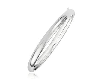 Classic Bangle in 14k White Gold (5.0mm)