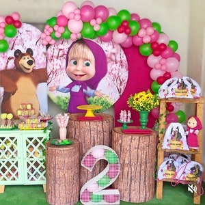 Decorazione palloncini Masha e Orso