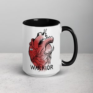 Anatomically Correct Heart Warrior Mug For Survivors zdjęcie 1