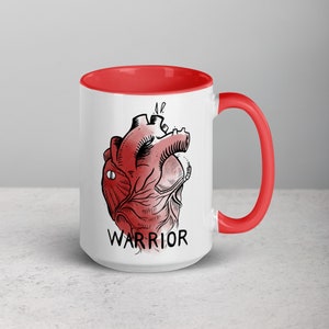 Anatomically Correct Heart Warrior Mug For Survivors zdjęcie 3