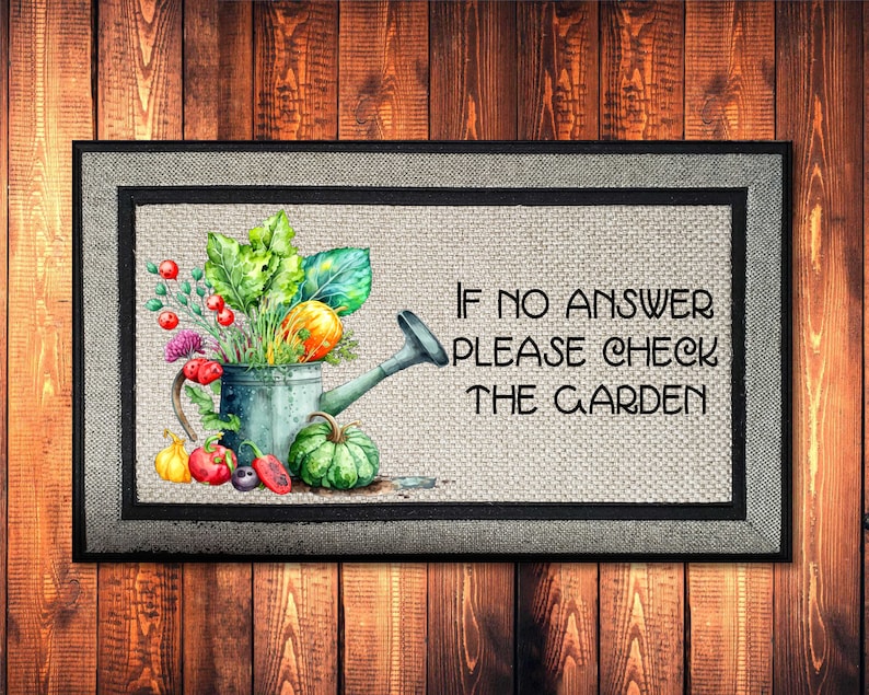 Soulmatsamarillo Check the Garden Doormat - Thumbnail 2