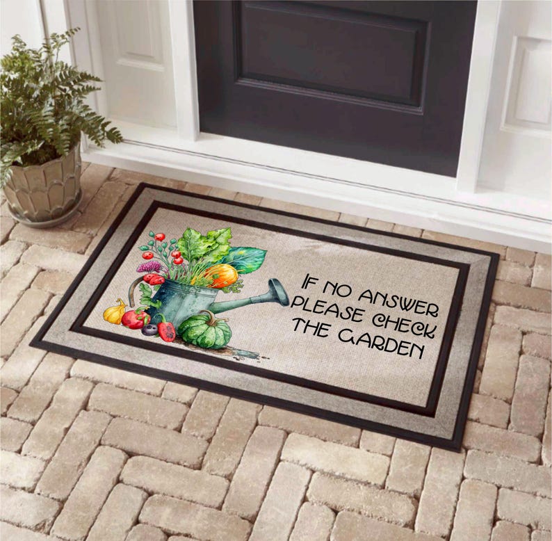 Soulmatsamarillo Check the Garden Doormat
