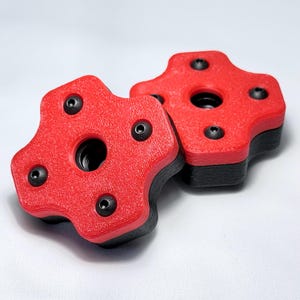 Zuca X-Nuts Fully Customizable Replacement Wheel Axle Knobs For Zuca Disc Golf Cart - Set of 2 - 3d Printed By Platinum Disc Golf