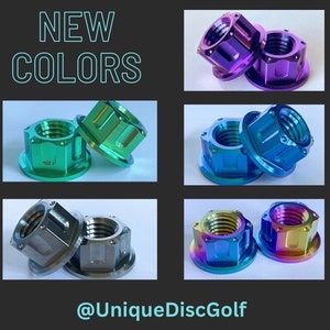 Zuca Disc Golf Cart Custom Titanium Wheel Lug Nuts - Disc Golf Accessories by Unique Disc Golf