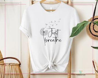 Dandelion Shirt, Inspirational Shirt, Windflower Tee, Meditation Gift, Yoga Shirt, Boho Windflower Shirt, Dandelion Shirt for Her, Bday Tees
