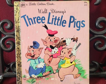 Walt Disney's The Three Little Pigs, a Little Golden Book 1978