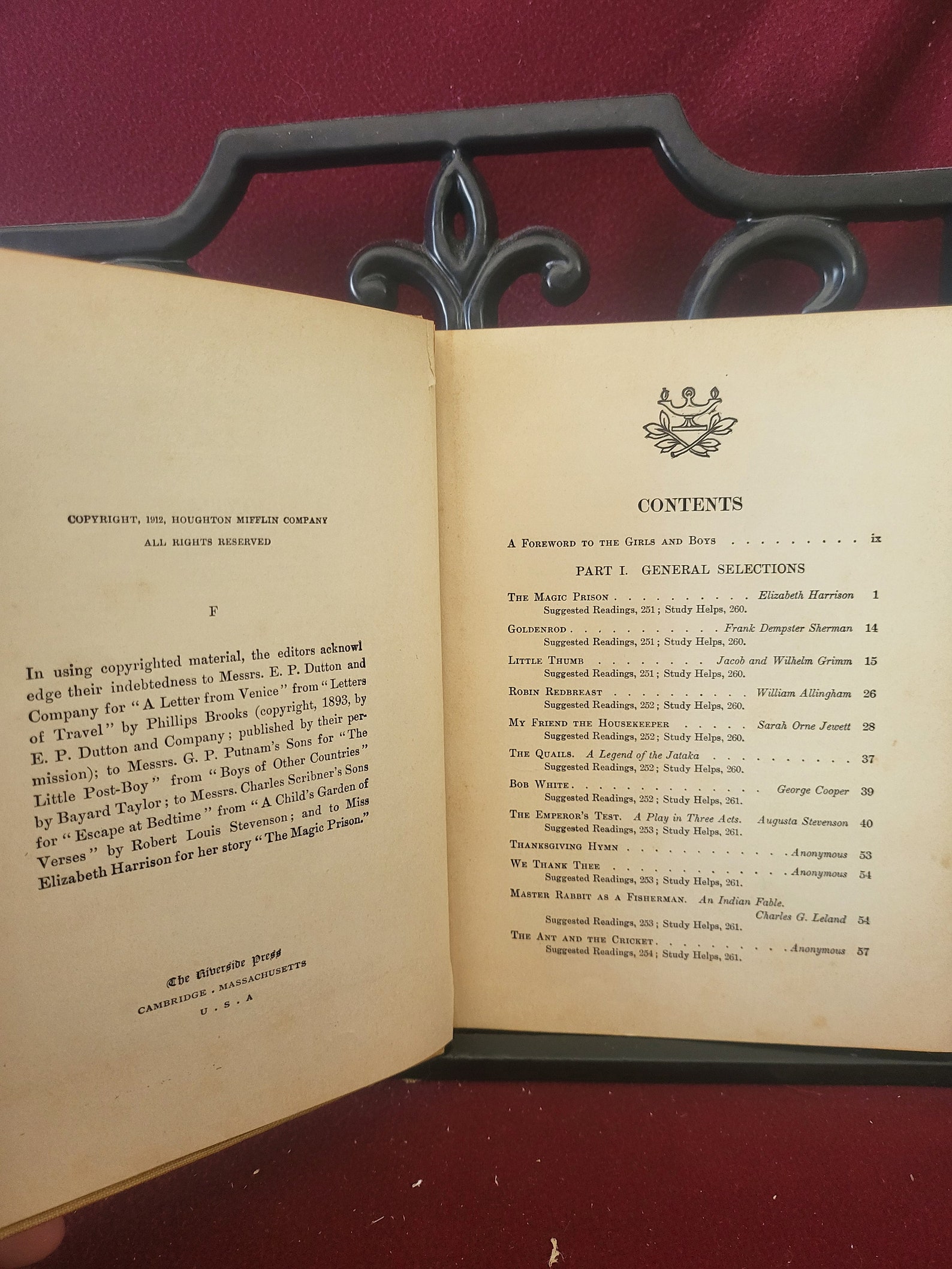 The Riverside Readers Fourth Reader 1912 First Edition Hardcover - Etsy