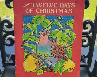 The Twelve Days of Christmas, illustrated by Susan Swan 1981 first edition Troll Associates paperback